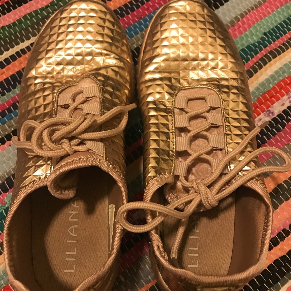 Shiny sneakers